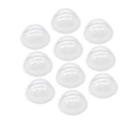 Abaodam Half Round Dome Covers Resistant to Deformation for DIY Crafts 10pcs PVC Material Versatile Application Half Sphere Shape for Creative Projects and Christmas Scenes
