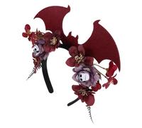 Abaodam Halloween Bat Headband for Adults and Women with Comfortable Fit and Flexible Construction, Non-woven Fabric and Plastic Material, for Outdoor Walks and Day the Dead Costume