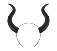 Abaodam Halloween Bull Horn Headband for Women Devil Horns Hair Accessory Gothic Headpiece for Cosplay Party Spooky Costume Decoration