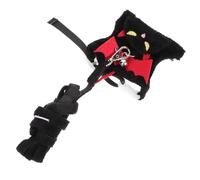 Abaodam Halloween Bunny Harness Leash Set for Small Pets Lightweight Ferret Rabbit Hamster Cat Walking Rope in Dark Night Black Comfortable and Space-saving Design