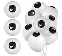 Abaodam Halloween Eyeball Balloons 5 Inch White Latex Eye Balloons for Party Decorations Halloween Party Supplies Eye Balloons for Hanging Wall Ceiling Decor