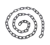 Abaodam Halloween Fake Chain Link Decor Lightweight Plastic Prison Costume Accessory for Halloween Party Haunted House Cosplay Prop Thin Black Silver
