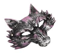 Abaodam Halloween Fox Mask 3d Animal Face Lightweight Reusable Pu Material with Realistic Details for Themed Parties and Carnival