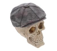 Abaodam Halloween Skull Head Patterned Aquarium Decoration Durable Fish Tank Ornament for Fresh Salt Water Unique Landscaping Feature for Reptiles Aquatic Environments