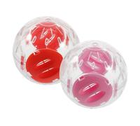 Abaodam Hamster Ball Exercise Toy 2pcs Set 12cm Running Balls for Dwarf Hamsters and Gerbils Indoor Activity Cage Toys