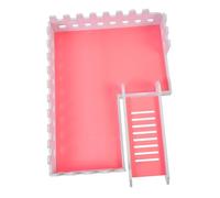 Abaodam Hamster Climbing Platform for Small Pets Indoor Playhouse and Resting Station with Multi-level Design Suitable for Hamsters Guinea Pigs Includes Space for Wheels and Bowls