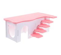 Abaodam Hamster Hideout House with Ladder for Guinea Pigs and Small Pets Resting and Play Shelter Safe Comfortable Hideaway for Hamsters Gerbils and Small Rodents DIY Decor Friendly Design