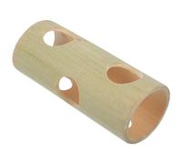 Abaodam Hamster Hideout Tunnel Natural Bamboo Resting Hut for Guinea Pigs Hamsters Fun Exploration Sleeping Space Random Style for Pets Random Color