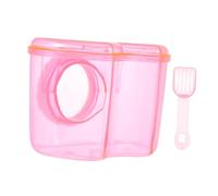 Abaodam Hamster Shower Bathroom Premium Acrylic Sand Bath Container for Hamsters Compact and Durable Pet Tub Skid Design for Bathing and Feeding