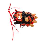 Abaodam Hand-carved Tibetan Opera Mask Hand-painted Tribal Design Lightweight Chinese Festival Mask for Cosplay Masquerade and Temple Party Decoration with Authentic Ethnic Artwork