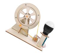 Abaodam Hand Crank Generator DIY Science Kit for Wooden Electric Power Education for Boys and Early Experiment and Random Color