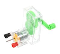 Abaodam Hand Crank Generator Educational Electricity Kit for Students Safe and Stable DIY Physics Experiment Science Learning Tool for Primary and Middle School