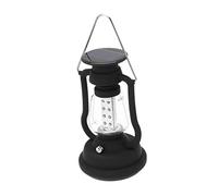 Abaodam Hand Cranked Solar Kerosene Lamp Vintage Design Outdoor Camping Light Black Portable Multi Use Lantern with High Brightness LED Beads and Handle for Home Decoration