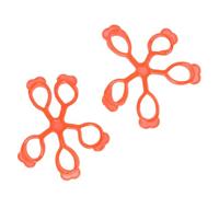 Abaodam Hand Grip Trainer for Musicians and Athletes 2pcs Red Silicone for Exercising Fingers and Hand, Maintain Flexibility and Strength Sitting at Your Desk Or Waiting Room