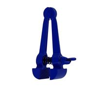 Abaodam Hand Held Vice Fixed Pliers Clamp Plier Spheroidal Graphite Steel Sturdy Portable Easy Operation Blue Plastic-Sprayed Surface Treatment Professional Hand Tool for Workshop