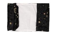 Abaodam Hand-Made Cloth Book Cover with Starry Pattern and Gold Stamping Protective Book Sleeve Reusable for Students and School Use
