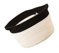 Abaodam Hand-made Cotton Rope Storage Basket for Organizing Cosmetics and Snacks, Practical and Easy to Organize with Craftsmanship, to Decorate Your House Or ’s Room