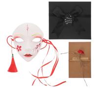 Abaodam Hand-painted Full Face Plastic Mask with Ancient-inspired Look, Attention-grabbing Halloween Mask Prop and Prank Tool for Carnival, Party and Stage Performance