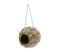 Abaodam Hand Woven Seagrass Tunnel Toy Natural Grass Hideaway 30x29cm Small Animal Cage Hamster Cage Accessories Small Pet Hideout for Dwarf Hamsters and Rabbits