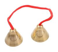 Abaodam Handheld Tibetan Sound Chime Brass Percussion Bell for Meditation and Spiritual Balance Boys and Girls Early Education Musical Instrument for Home Classroom