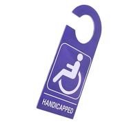 Abaodam Handicapped Parking Sign for Car Vehicle, Blue Pvc Material, Waterproof and Suitable for Outdoor Use, Featuring A Modern Design and Elegant Simplicity, for Parking Lots