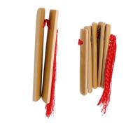 Abaodam Handmade Bamboo Kuaiban Castanets Traditional Allegro Clapper for Hand Percussion Excellent Sound Quality Easy to Use for Adults Lightweight and Durable Musical Instrument