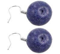 Abaodam Handmade Blueberry Drop Earrings Hypoallergenic Dangle Studs for Sensitive Skin Cute Fruit Design Holiday Jewelry for Women Lovely Winter Cosplay Accessories