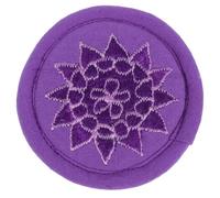 Abaodam Handmade Cotton Cloth Singing Bowl Pad for Teapot and Singing Bowl with Tibetan Buddhism Art Craft Decoration in Purple, for Buddha Hall Meditation and Music Therapy