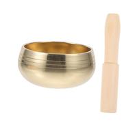 Abaodam Handmade Meditation Singing Bowl for Yoga Sound Bowl Mallet Creative Suond Holder for Relaxation and Sound Healing