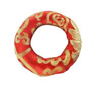 Abaodam Handmade Nepal Buddhist Singing Bowl Mat Cushion 18cm Diameter Copper Bell Base Pad for Meditation and Ritual Use Sound Bowl Cushion (random Color