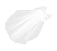 Abaodam Handmade Small Pet Wedding Veil with Bow and Artificial Pearls Comfortable Dog Bow Veil for Weddings Photography and Themed Parties Easy to Wear Bridal Accessories for Dogs