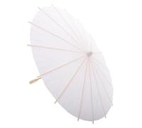 Abaodam Handmade Vintage Appeal and Retro Design with Bamboo Frame Parasol Umbrella Paper Beige for Crafting and Decorative Use for Bridal Party and Handpainting