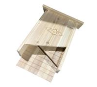 Abaodam Handmade Wooden Bat Box for Courtyard and Backyard Smooth Polished Outdoor Bat House Shelter Practical Wildlife Easy to Carry and Nature Lovers