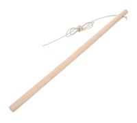 Abaodam Handmade Wooden Spinning Tops DIY Kit Stress Relieving for Natural Wood Craft Durable Cord for Play and Family Fun