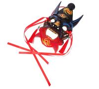 Abaodam Handpainted Dance Mask Traditional Chinese Design Comfortable Resin Masquerade Prop Eye Catching Patterns Authentic Cultural Heritage for Celebrations