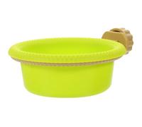 Abaodam Hanging Bird Bath Bowl for Cage with Plastic Nest Frame, Multi-Functional Parrot and Cockatiel Bath Basin, Outdoor Bird Feeder Suitable for Garden and Balcony Use