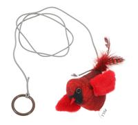 Abaodam Hanging Bird Cat Teaser Toy for Interactive Fun Stimulates Cats Visual Senses Includes Plume and Bird Decor for Indoor Play and Exercise Activities