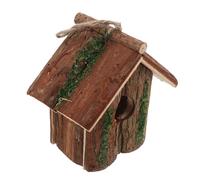Abaodam Hanging Bird House Tree Bark Birdhouse Sleeping Bird Nest Tree Bark Hummingbird House Bird Nest Decoration Hanging Cottage Birdhouse Unique Bird Houses Birdhouse for outside Wooden
