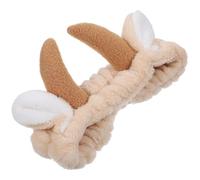 Abaodam Headband Makeup and Washing Face Flannel for Women Khaki Cattle Horn Hair Accessory Comfortable and Keep Warm All-matched Style Suitable for Winter