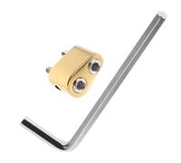 Abaodam Headless Bass Bridge String Lock Replacement for Electric Guitar Headless Bridge Guitar Accessory Locking Nut Saddles