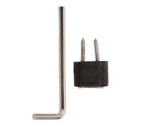 Abaodam Headless Guitar String Lock Nut Copper Metal Locking Nut for Electric Guitar Quick Installation and Adjustment Modern Distinctive Look Black Spanner Included Repair Maintenance