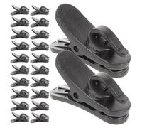 Abaodam Headphone Cable Clip Rotatable Earphone Wire Clip for Fixing Headphone Wire 200pcs for Fixing Lapel Rotatable Back Pcs