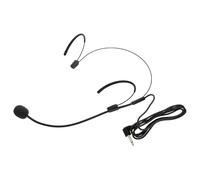 Abaodam Headset for Sound Microphone with Transmission and Wired Plastic Headworn Reliable Performance Iron Construction, Black Colour Teachers and Tour Guides Public Speaking