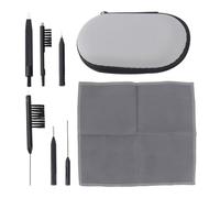 Abaodam Hearing Aid Cleaning Tools Kit 7pcs Set with Brush, Dry Cloth, Vent Cleaner, Screwdriver in Portable Case - Professional Wax Cleaner for Hearing Aids Maintenance and Earbud Care