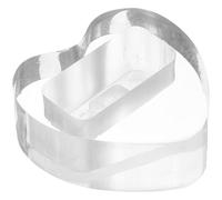 Abaodam Heart Shape Acrylic Kazoo Stand Portable Lightweight Kazoo Display Holder for Showcase and Table Use Organizer