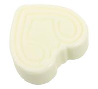 Abaodam Heart Shaped Face Wash Bar Soap with Hyaluronic Acid Cream for Home Use, Exfoliating and Smooth Luxurious Feel, Light Green Natural Moisturizing Bar for Facial Care