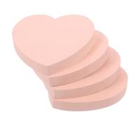 Abaodam Heart Shaped Self-adhesive Memo Pad for Books Note Memo Pad Stickers for School and Office Use