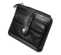 Abaodam Heart Stitch Small Wallet for Women, Multi-Card Slot Change Purse, Fashionable Black Coin Purse Handbag for Evening Party and Daily Use