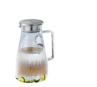 Abaodam Heat Resistant Glass Teapot for Tea Brewing and Serving Explosion-Proof Kettle 1.5l with Stainless Steel Lid Featuring Large Capacity and Easy to Clean Design