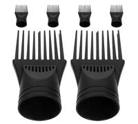 Abaodam Heat Resistant Hair Dryer Comb Attachments and 6pcs Universal Dryer Nozzle Replacement Wide Tooth Comb for Daily Use Travel Hair Styling